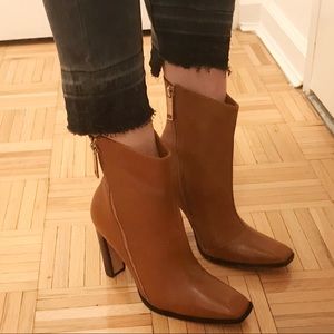 Rachel Zoe Natural Leather Bootie